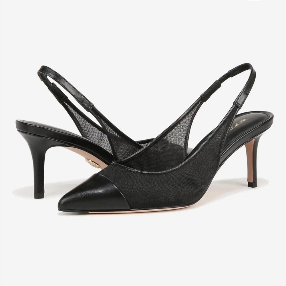 Veronica Beard Black Slingback Heels